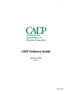 CAEP Evidence Guide January 2015
