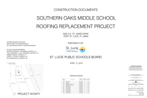 SOUTHERN OAKS MIDDLE SCHOOL ROOFING REPLACEMENT PROJECT CONSTRUCTION DOCUMENTS