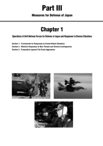 Part III Chapter 1 Measures for Defense of Japan