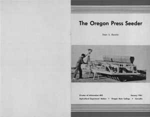 The Oregon Press Seeder Dean  E.  Booster
