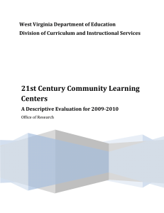 21st Century Community Learning  Centers  