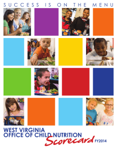 WEST VIRGINIA OFFICE OF CHILD NUTRITION FY2014