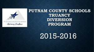 2015-2016 PUTNAM COUNTY SCHOOLS TRUANCY DIVERSION