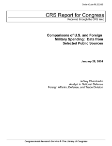 CRS Report for Congress Comparisons of U.S. and Foreign Selected Public Sources