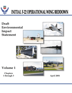 INITIALF-22OPERATIONALWINGBEDDOWN Draft Environmental Impact