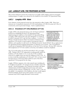 LA2  LANGLEY AFB, THE PROPOSED ACTION
