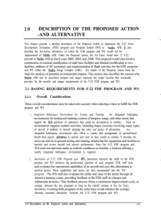 DESCRIPTION OF THE PROPOSED ACTION 2.0 -AND ALTERNATIVE II