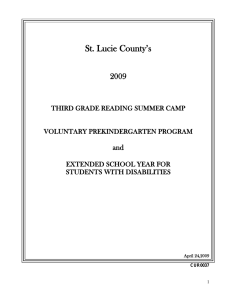 St. Lucie County’s 2009 and