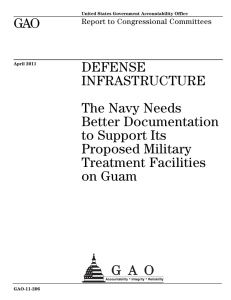 GAO DEFENSE INFRASTRUCTURE The Navy Needs