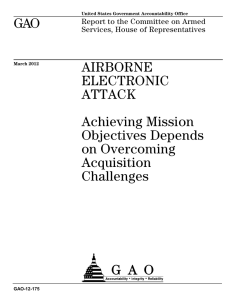 GAO AIRBORNE ELECTRONIC ATTACK