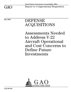 GAO DEFENSE ACQUISITIONS Assessments Needed