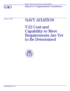 GAO NAVY AVIATION V-22 Cost and Capability to Meet