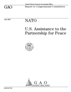 GAO NATO U.S. Assistance to the Partnership for Peace