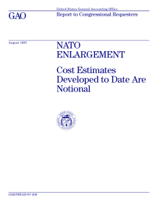 GAO NATO ENLARGEMENT Cost Estimates