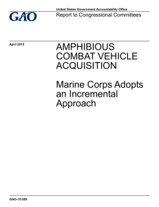 AMPHIBIOUS COMBAT VEHICLE ACQUISITION Marine Corps Adopts