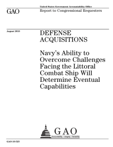 GAO DEFENSE ACQUISITIONS Navy’s Ability to