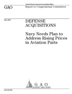 GAO DEFENSE ACQUISITIONS Navy Needs Plan to
