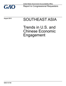 SOUTHEAST ASIA Trends in U.S. and Chinese Economic Engagement