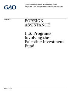 FOREIGN ASSISTANCE U.S. Programs Involving the