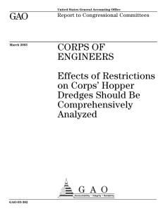 GAO CORPS OF ENGINEERS Effects of Restrictions