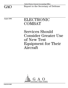 GAO ELECTRONIC COMBAT Services Should