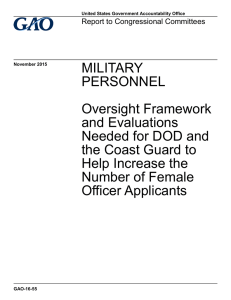MILITARY PERSONNEL Oversight Framework and Evaluations