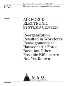 GAO AIR FORCE ELECTRONIC SYSTEMS CENTER