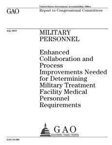 GAO MILITARY PERSONNEL Enhanced