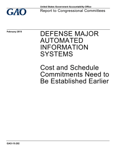 DEFENSE MAJOR AUTOMATED INFORMATION SYSTEMS