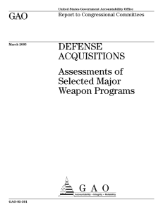 a GAO DEFENSE ACQUISITIONS