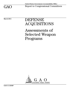 a GAO DEFENSE ACQUISITIONS