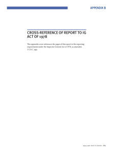 Cross-referenCe of report to iG ACt of 1978 Appendix B