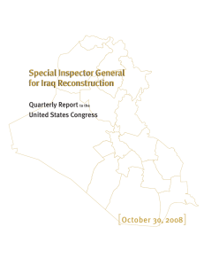 [ ] Special Inspector General for Iraq Reconstruction