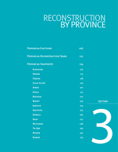 3 RECONSTRUCTION BY PROVINCE section