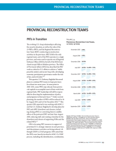 PROVINCIAL RECONSTRUCTION TEAMS PRTs in Transition