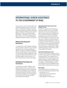 APPENDIX D International Reconstruction Fund Facility for Iraq