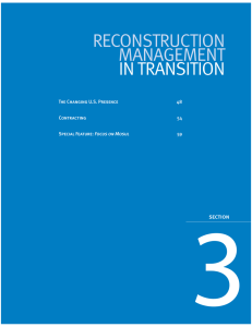 3 RECONSTRUCTION MANAGEMENT IN TRANSITION