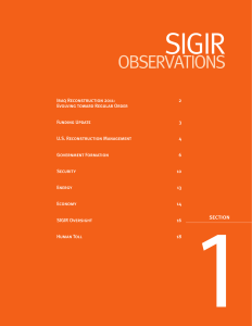 SIGIR OBSERVATIONS