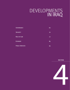 4 DEVELOPMENTS IN IRAQ section