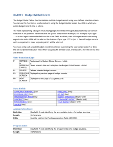 BA1014 – Budget Global Delete