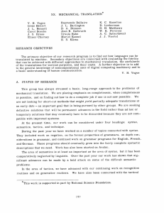 MECHANICAL  TRANSLATION XX. K.  C.  Knowlton Raymonde  Dallaire