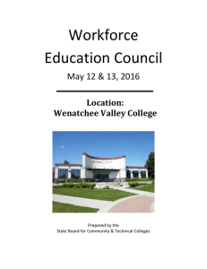 Workforce   Education Council   May 12 &amp; 13, 2016 