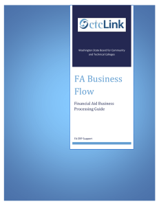 FA Business Flow Financial Aid Business Processing Guide