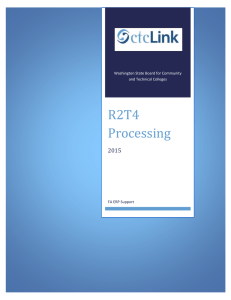 R2T4 Processing  2015