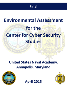 Environmental Assessment for the Center for Cyber Security Studies