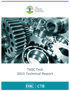 TASC	Test 2015	Technical	 Report