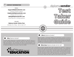 Test Taker Guide diploma