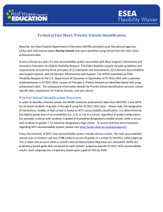 Technical	Fact	Sheet:	Priority	Schools	Identification