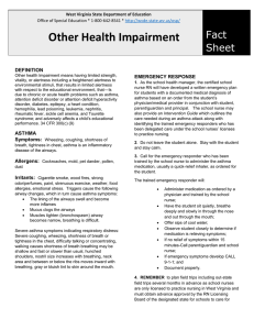 Other Health Impairment Fact Sheet