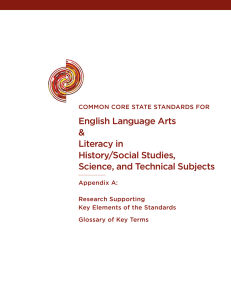 english Language arts &amp; Literacy in History/social studies,